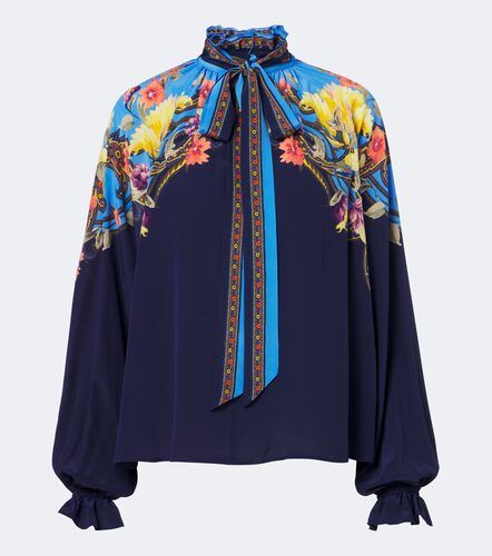 Blusa de seda floral con lazada - Etro - Modalova