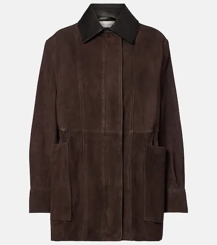 Giacca Grange in suede con pelle - Nour Hammour - Modalova
