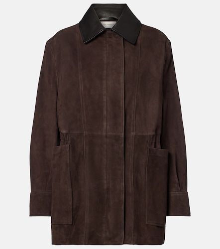 Giacca Grange in suede con pelle - Nour Hammour - Modalova