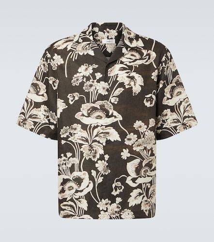 Camisa bowling de lino floral - Commas - Modalova