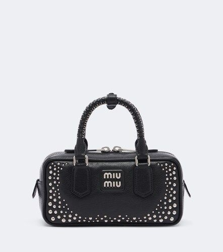 Borsa a mano Arcadie in pelle con borchie - Miu Miu - Modalova