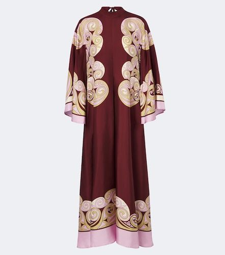 Vestido largo Kells Swirl de satén de seda - La DoubleJ - Modalova