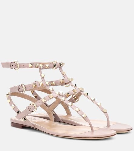 Rockstud leather sandals - Valentino Garavani - Modalova