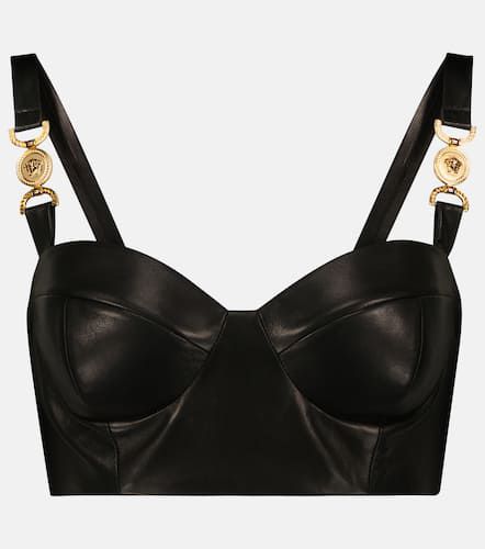 Versace Bustier in pelle - Versace - Modalova