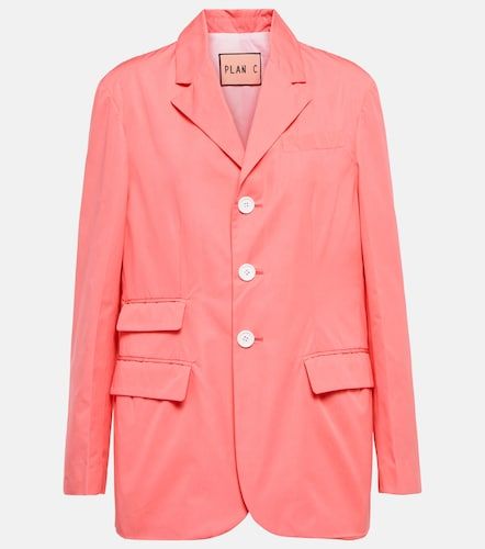 Blazer de algodón de botonadura simple - Plan C - Modalova