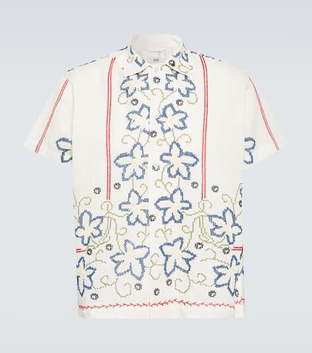 Camisa de lino y algodón bordada - Bode - Modalova