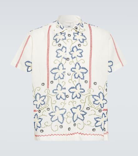 Embroidered cotton and linen shirt - Bode - Modalova