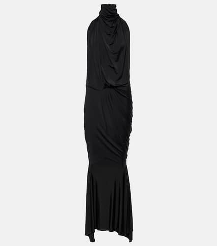 High-neck draped maxi dress - Alexandre Vauthier - Modalova