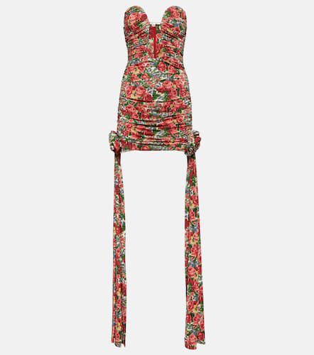 Floral ruched minidress - Magda Butrym - Modalova