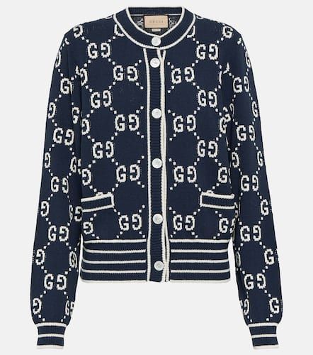 GG jacquard cotton-blend cardigan - Gucci - Modalova