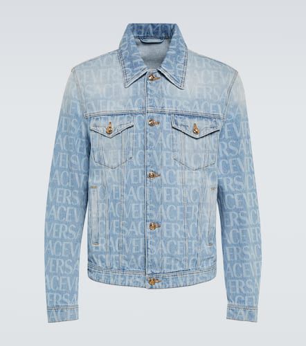 Versace Logo denim jacket - Versace - Modalova