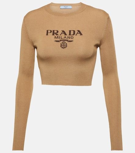 Prada Logo silk top - Prada - Modalova