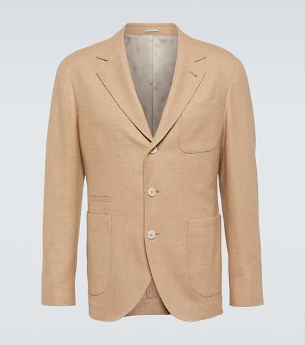 Blazer in lana, cashmere e seta - Brunello Cucinelli - Modalova