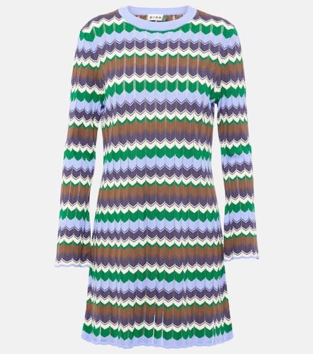 Mylene chevron cotton minidress - Rixo - Modalova