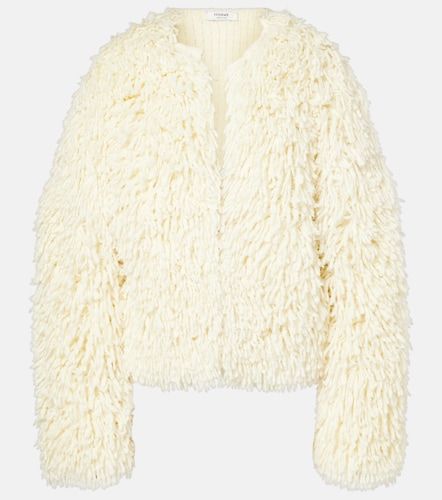 Van fringed wool-blend jacket - Fforme - Modalova