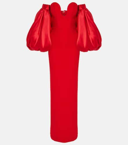 Karina twill and crÃªpe gown - Solace London - Modalova