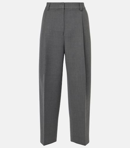 Pleated low-rise straight pants - Toteme - Modalova