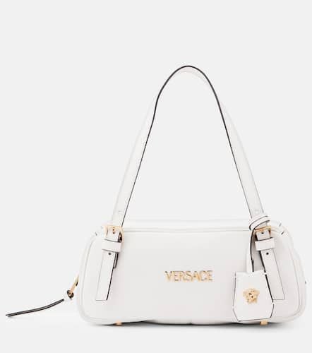 Tag Bowling Medium leather shoulder bag - Versace - Modalova