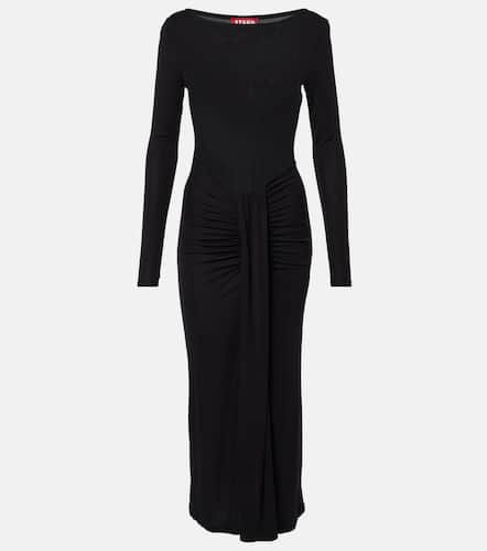 Staud Ruched jersey midi dress - Staud - Modalova