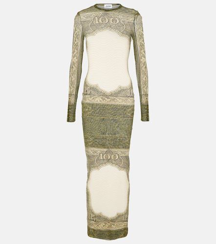 Printed mesh maxi dress - Jean Paul Gaultier - Modalova