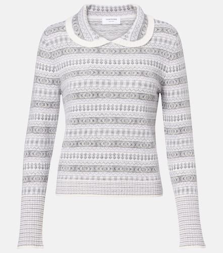 Fair Isle wool-blend jacquard sweater - Thom Browne - Modalova