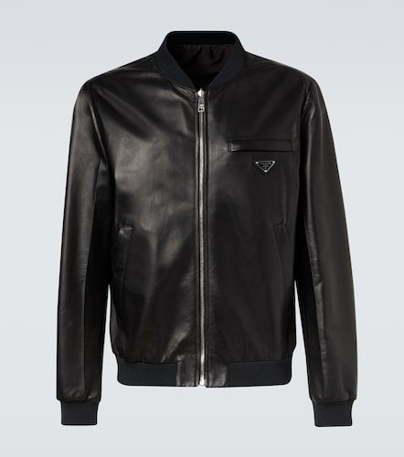 Prada Leather bomber jacket - Prada - Modalova