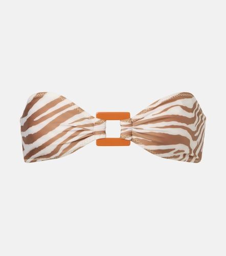 Top bikini a fascia con stampa zebrata - Same - Modalova