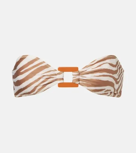 Top de bikini bandeau estampado - Same - Modalova