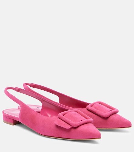 Maylura suede slingback flats - Manolo Blahnik - Modalova