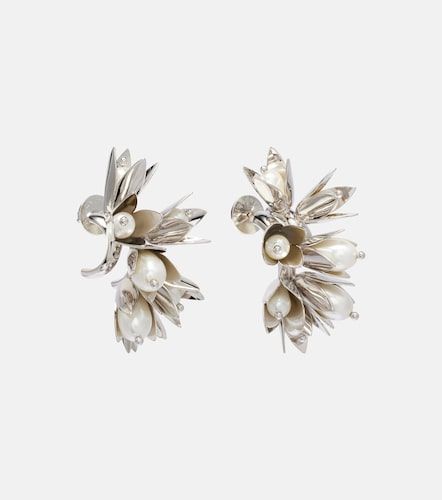 Pendientes de aro con perlas sintéticas - Simone Rocha - Modalova
