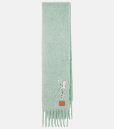 X Suna Fujita Squid mohair-blend scarf - Loewe - Modalova