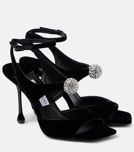 Verzierte Sandalen Orb 95 aus Samt - Jimmy Choo - Modalova