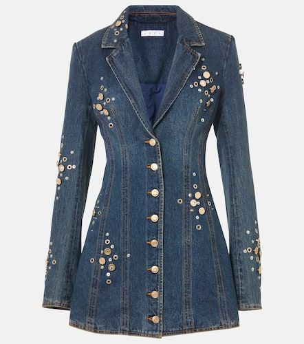 Robe blazer en jean à cristaux - Area - Modalova