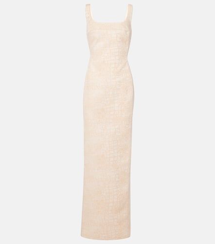 De-NÃ®mes croc-effect cotton maxi dress - Jacquemus - Modalova