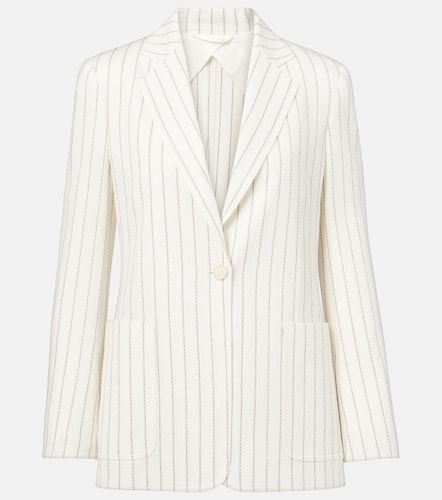 Blazer Jadi in cotone e lino a righe - Max Mara - Modalova