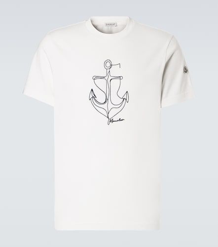 T-shirt Archivio in jersey di cotone - Moncler - Modalova