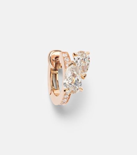 Pendiente individual Serti Sur Vide de oro rosa de 18 ct con diamantes - Repossi - Modalova