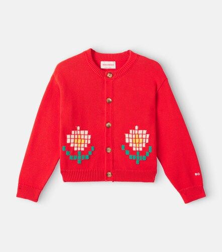 Cárdigan de algodón en intarsia - Bobo Choses - Modalova