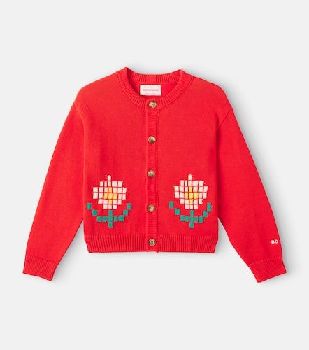 Cárdigan de algodón en intarsia - Bobo Choses - Modalova