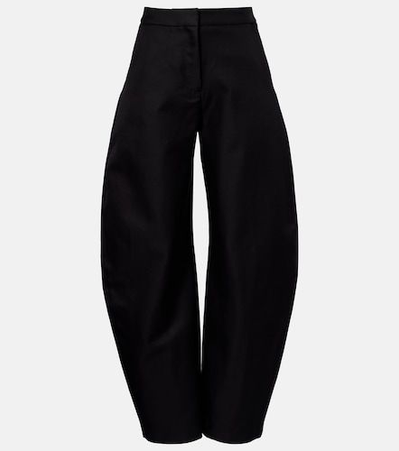 Alaïa Pantaloni barrel in lana e seta - Alaia - Modalova