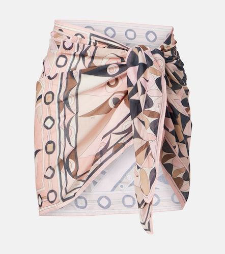 Patchwork cotton beach cover-up - Pucci - Modalova