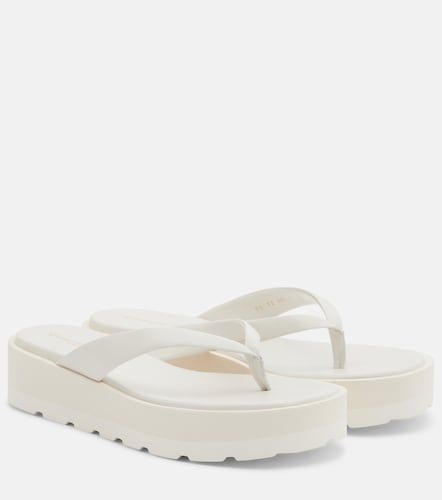 Leather platform thong sandals - Gianvito Rossi - Modalova