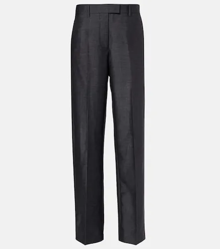 Mohair and wool straight pants - Miu Miu - Modalova