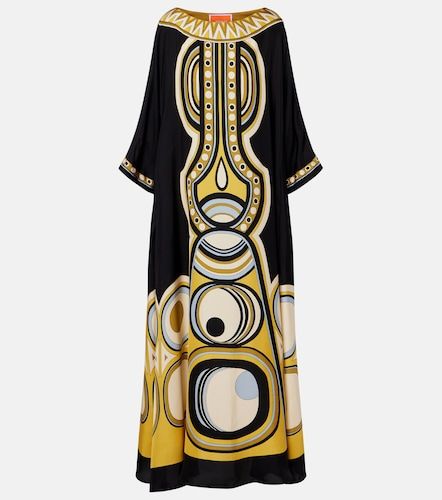 Abito lungo Muumuu in twill di seta - La DoubleJ - Modalova