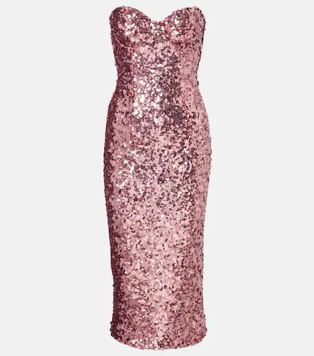 Abito midi con paillettes - Dolce&Gabbana - Modalova