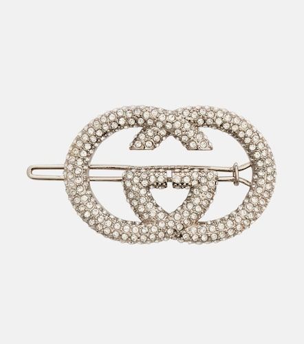 Gucci Fermacapelli GG con cristalli - Gucci - Modalova