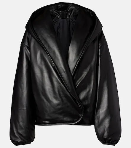 Alaïa Bomber in pelle con cappuccio - Alaia - Modalova