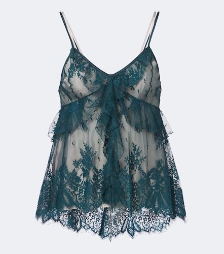 Jacques Wei Top in pizzo con volant - Jacques Wei - Modalova