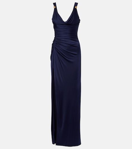 Vestido de fiesta Medusa de jersey drapeado - Versace - Modalova