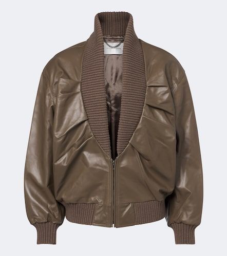 Zana leather bomber jacket - Victoria Beckham - Modalova